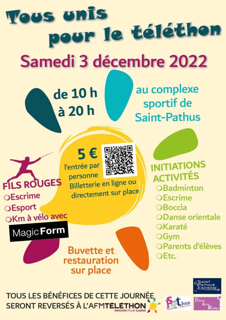 affiche téléthon Saint-Pathus 2022