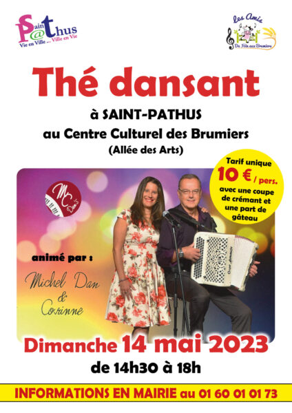 Thé dansant à Saint-Pathus le 14 mai 2023
