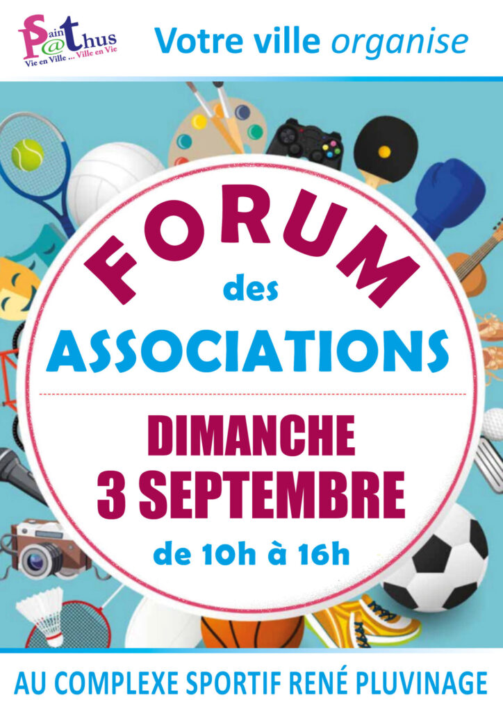 affiche forum des associations de Saint-Pathus le 3 septembre 2023